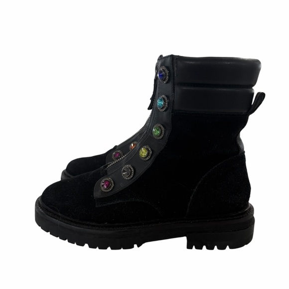Kurt Geiger colored jewel Bobby suede boots - Picture 4 of 9